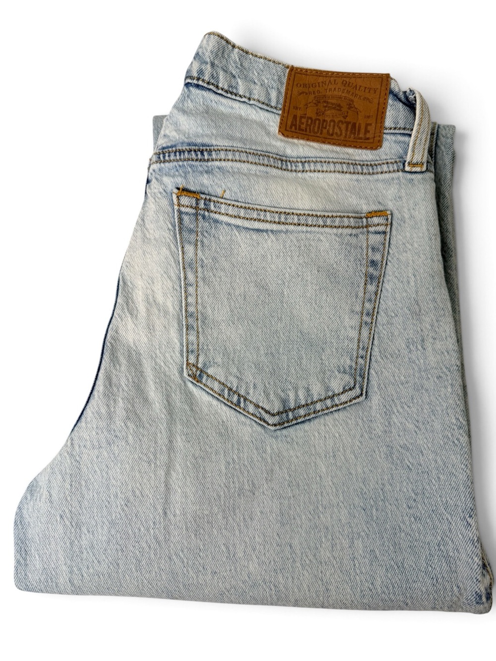 Aeropostale Baggy Jeans 28x32 Light Wash Wide Leg Relaxed Denim